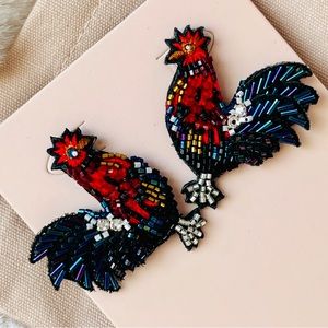 Mignonne Gavigan Gamecock Stud Earrings (NWOT)